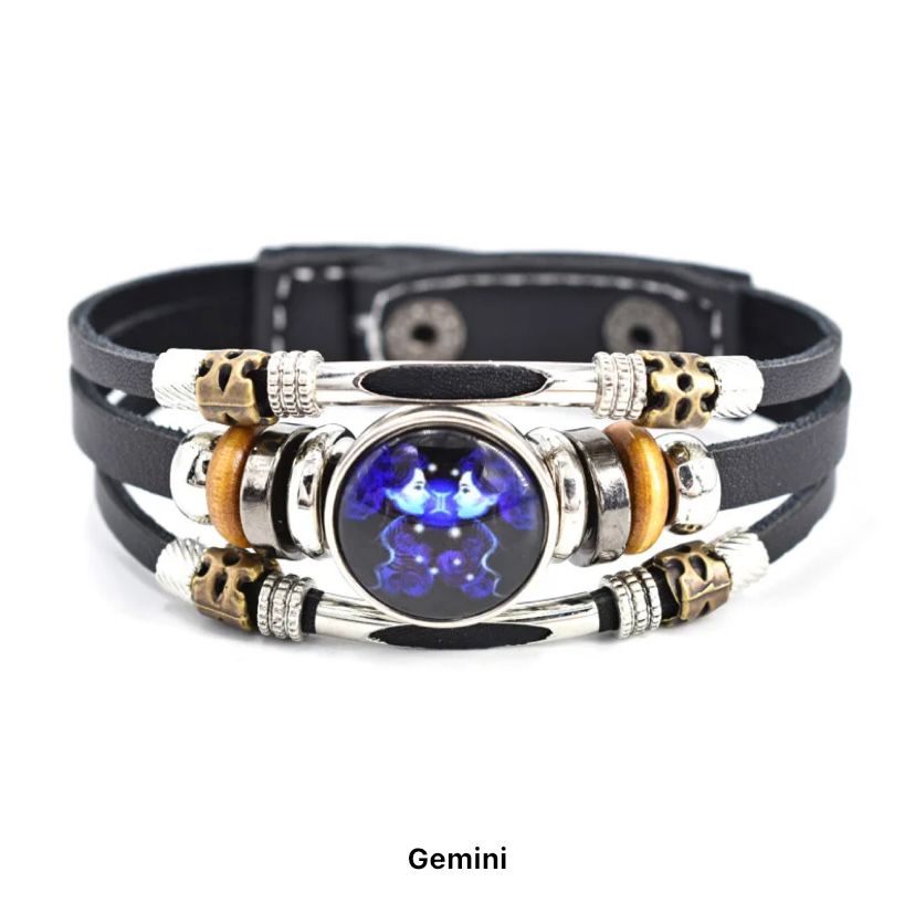 Gemini(Twins) Zodiac Bracelet.